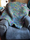 Tie-Dye Flower Garden Cozy Blanket