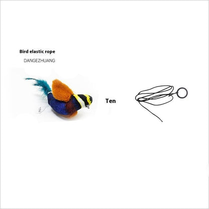 Pet Simulation Bird Sound Plush Toy Can Be Hung