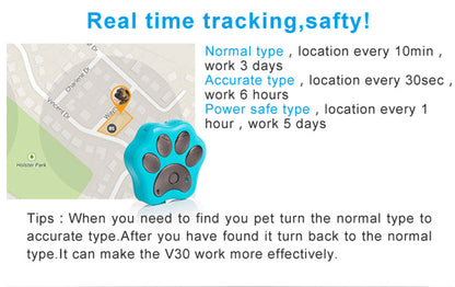 Dog Pet Collar Anti Loss Locator