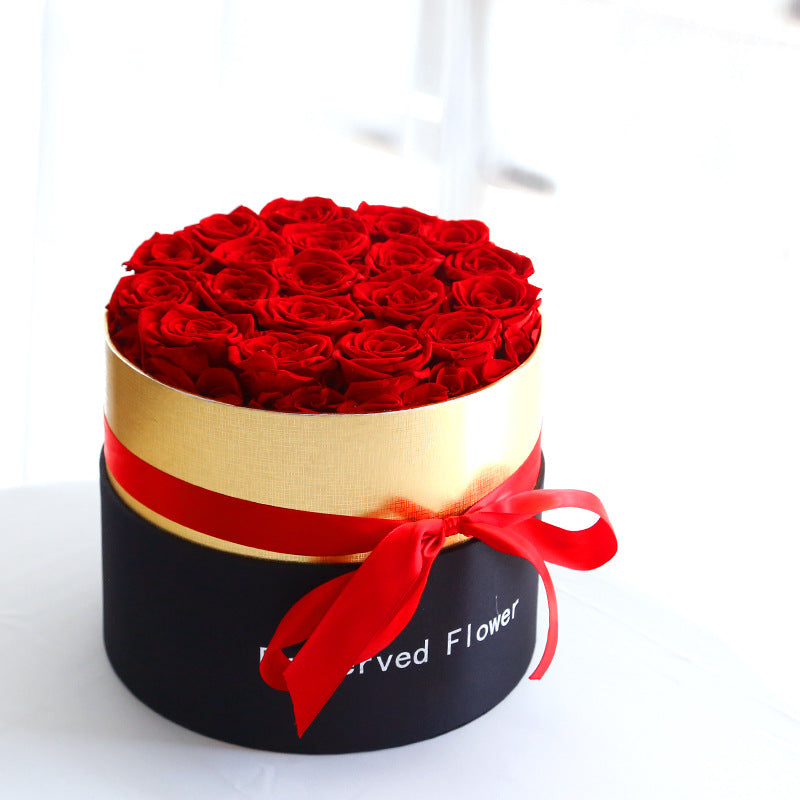 Eternal Roses In Box Preserved Real Rose Flowers with Box Set Gift Romantic Artificial Flowers