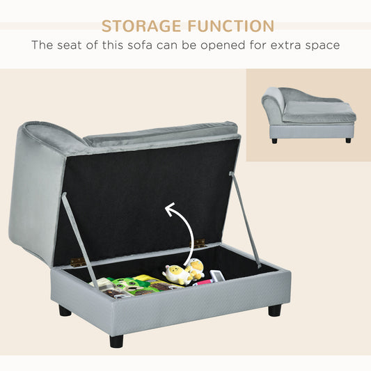 Luxury Fancy Dog Couch With Hidden Storage