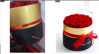 Eternal Roses In Box Preserved Real Rose Flowers with Box Set Gift Romantic Artificial Flowers