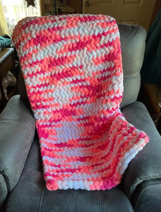 Strength in Pink, Tie-Dye Cozy Blanket