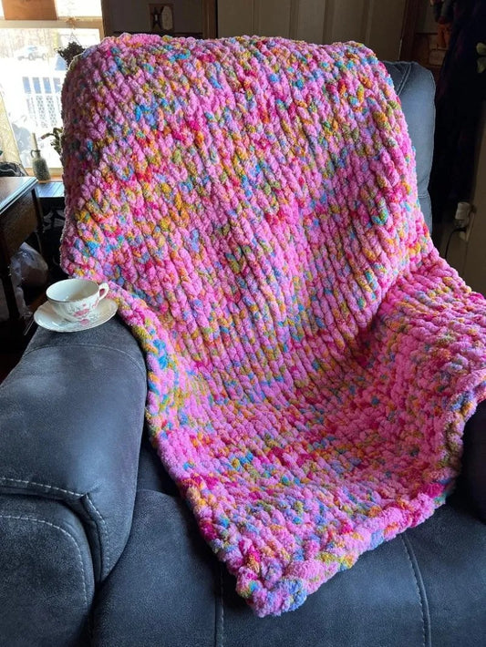 Tie-Die Cotton Candy Cozy Blanket