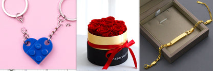 Eternal Roses In Box Preserved Real Rose Flowers with Box Set Gift Romantic Artificial Flowers